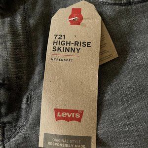 721 Levis High-Rise Skinny Grey Size 14 Jeans